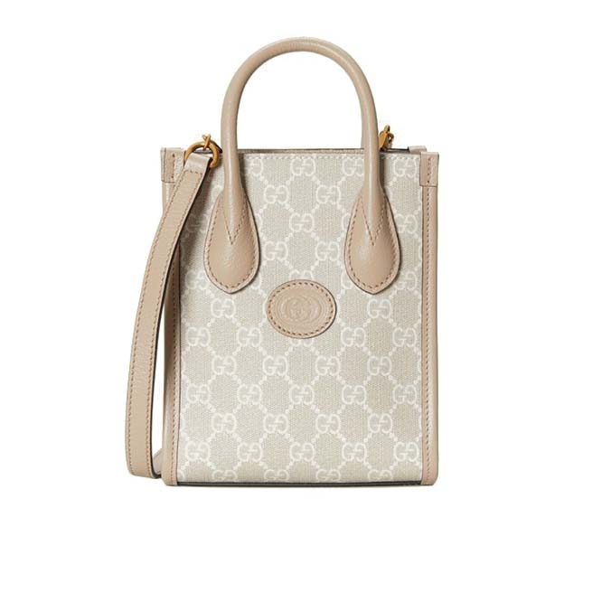 GUCCI MINI TOTE BAG WITH INTERLOCKING&G 671623 (20*16*7cm) GUCCI MINI TOTE BAG WITH INTERLOCKING&G 671623 (20*16*7cm)